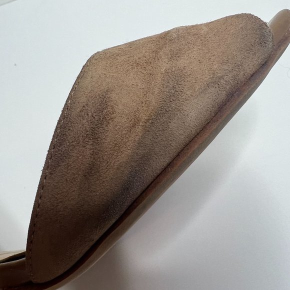 Sam Edelman Serene Block Heel Lace Up Ankle Tie Camel‎ Suede 11 - Picture 9 of 14